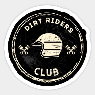 Dirt Riders Club (white) Sticker